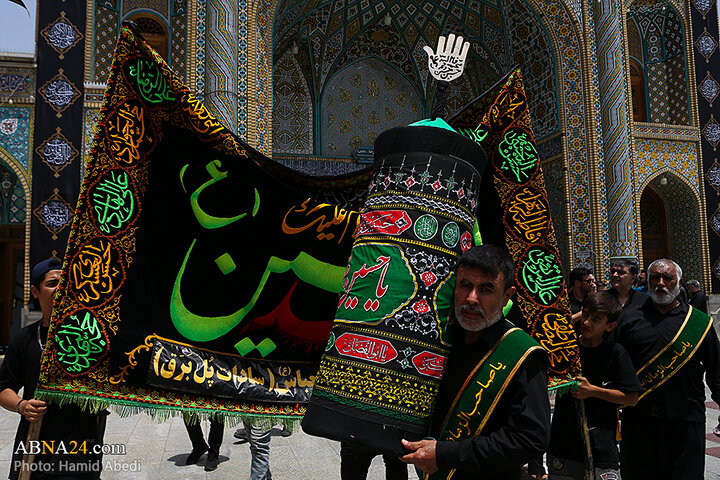 عزاداری مردم شهر قم در روز تاسوعای حسینی