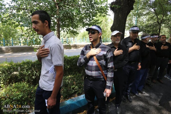 قافله عزاداری جوانان اصفهانی در روز تاسوعای حسینی