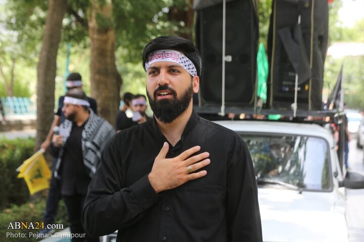 قافله عزاداری جوانان اصفهانی در روز تاسوعای حسینی
