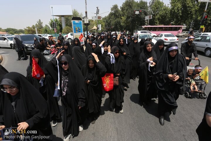 قافله عزاداری جوانان اصفهانی در روز تاسوعای حسینی