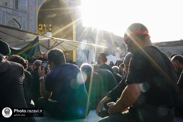 تقرير مصور/ مراسم عزاء تاسوعاء الحسین في الحرم الرضوي الشریف