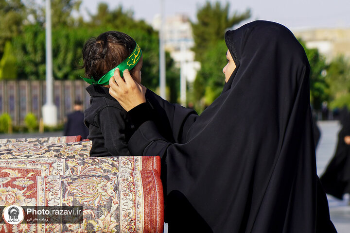 تقرير مصور/ مراسم عزاء تاسوعاء الحسین في الحرم الرضوي الشریف