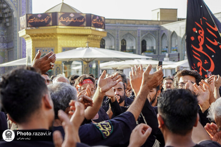 تقرير مصور/ مراسم عزاء تاسوعاء الحسین في الحرم الرضوي الشریف