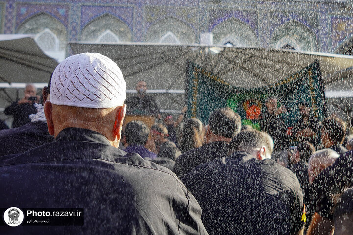 تقرير مصور/ مراسم عزاء تاسوعاء الحسین في الحرم الرضوي الشریف