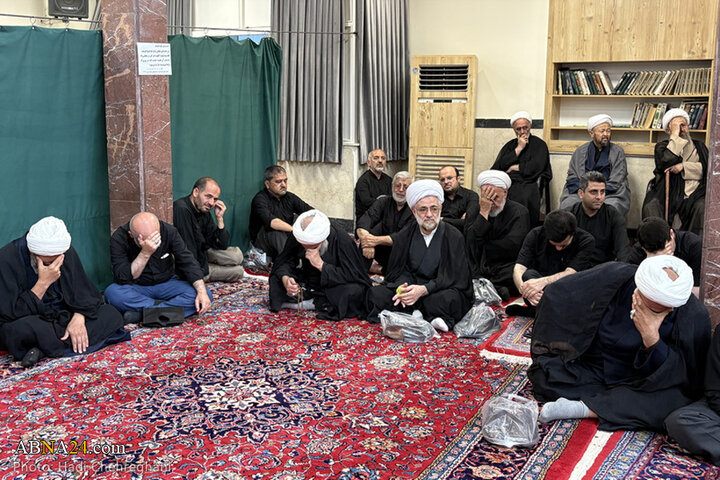 مراسم عزاداری تاسوعای حسینی در بیوت مراجع تقلید در شهر قم