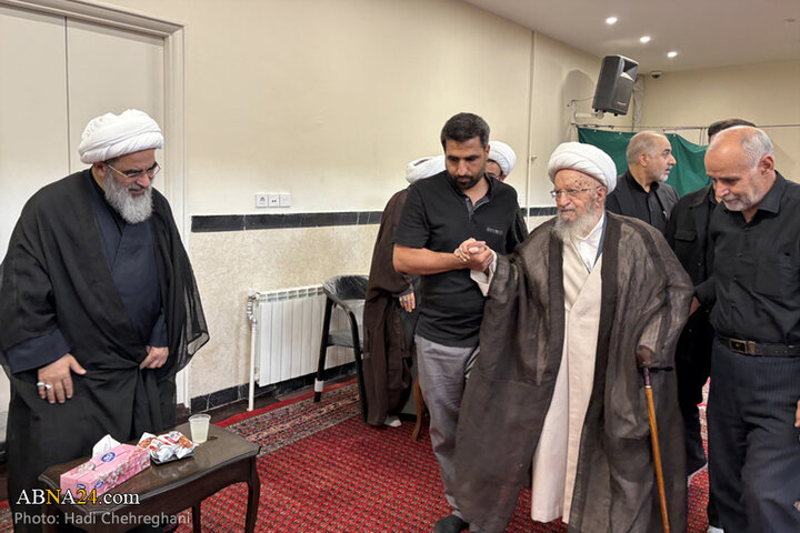 مراسم عزاداری تاسوعای حسینی در بیوت مراجع تقلید در شهر قم