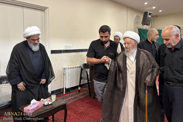 مراسم عزاداری تاسوعای حسینی در بیوت مراجع تقلید در شهر قم