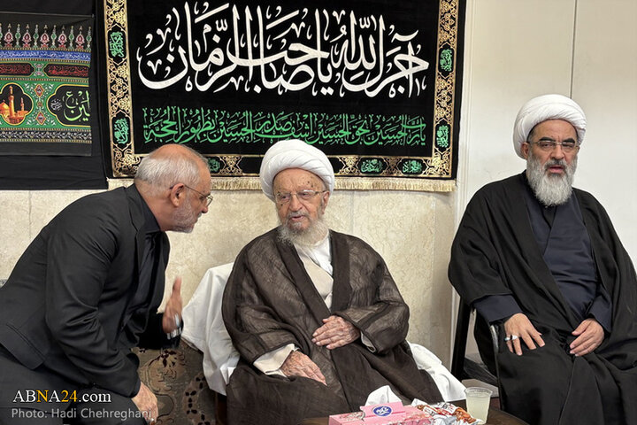 مراسم عزاداری تاسوعای حسینی در بیوت مراجع تقلید در شهر قم