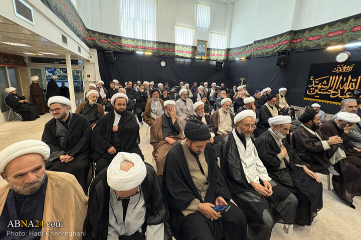 مراسم عزاداری تاسوعای حسینی در بیوت مراجع تقلید در شهر قم