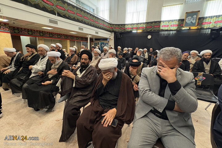 مراسم عزاداری تاسوعای حسینی در بیوت مراجع تقلید در شهر قم