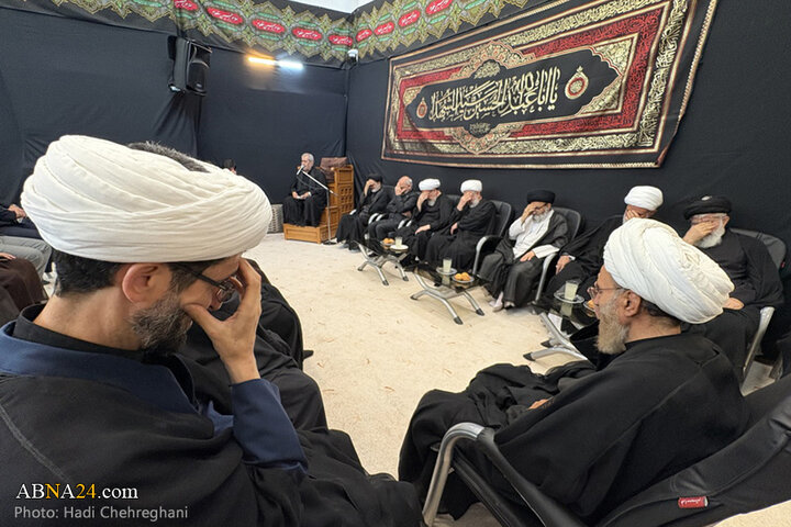 مراسم عزاداری تاسوعای حسینی در بیوت مراجع تقلید در شهر قم