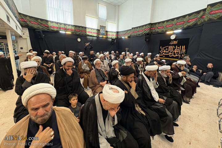 مراسم عزاداری تاسوعای حسینی در بیوت مراجع تقلید در شهر قم