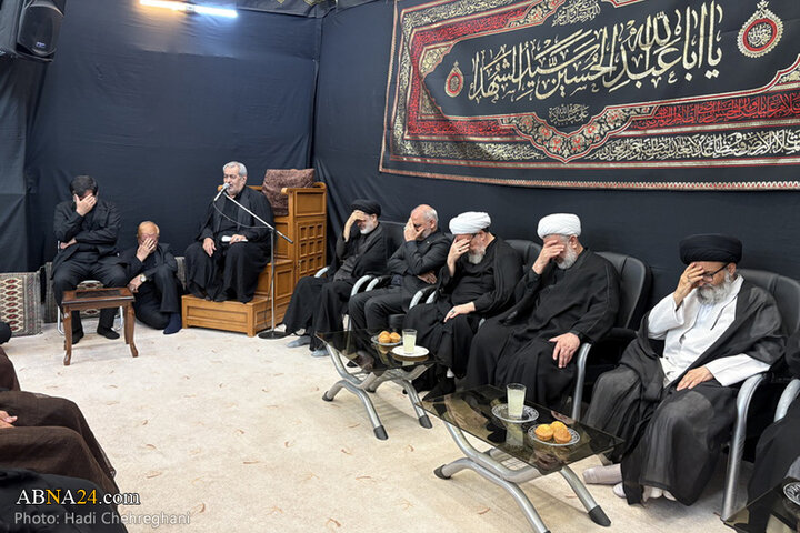 مراسم عزاداری تاسوعای حسینی در بیوت مراجع تقلید در شهر قم