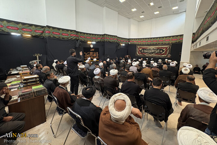 مراسم عزاداری تاسوعای حسینی در بیوت مراجع تقلید در شهر قم