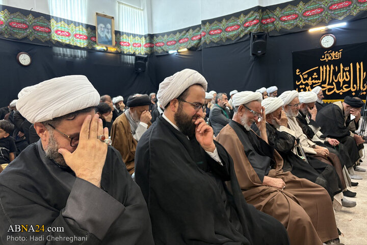 مراسم عزاداری تاسوعای حسینی در بیوت مراجع تقلید در شهر قم
