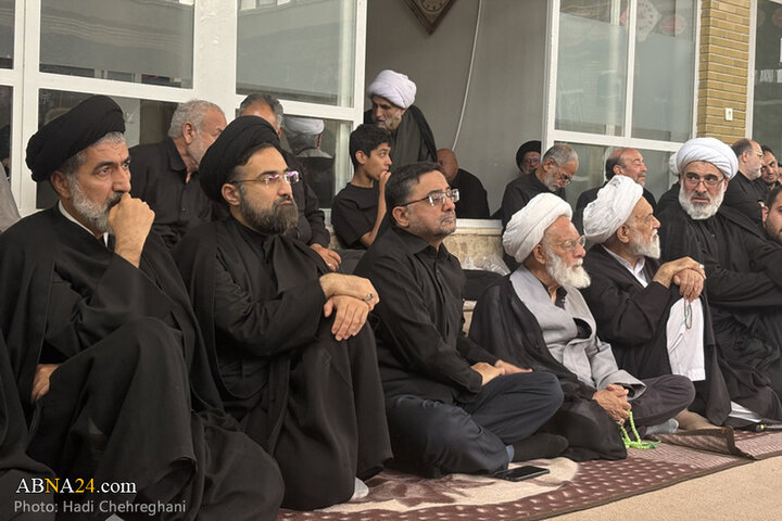 مراسم عزاداری تاسوعای حسینی در بیوت مراجع تقلید در شهر قم