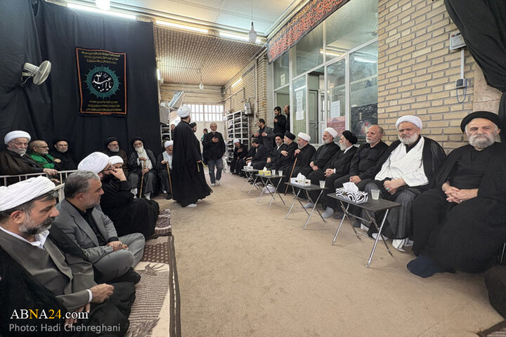 مراسم عزاداری تاسوعای حسینی در بیوت مراجع تقلید در شهر قم