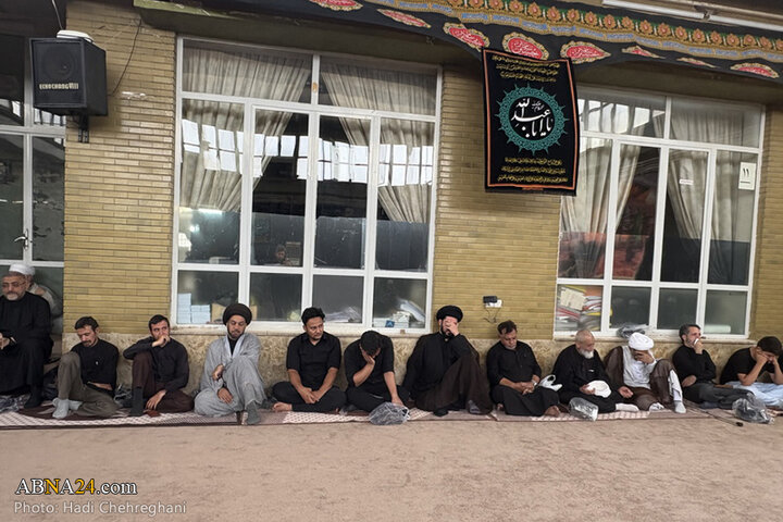 مراسم عزاداری تاسوعای حسینی در بیوت مراجع تقلید در شهر قم