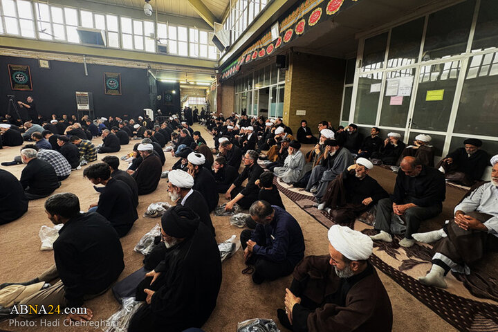 مراسم عزاداری تاسوعای حسینی در بیوت مراجع تقلید در شهر قم