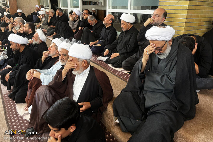 مراسم عزاداری تاسوعای حسینی در بیوت مراجع تقلید در شهر قم