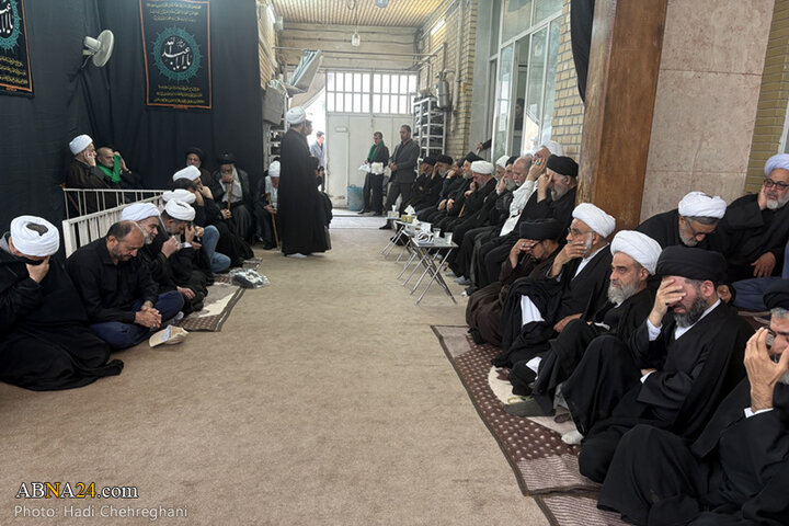 مراسم عزاداری تاسوعای حسینی در بیوت مراجع تقلید در شهر قم