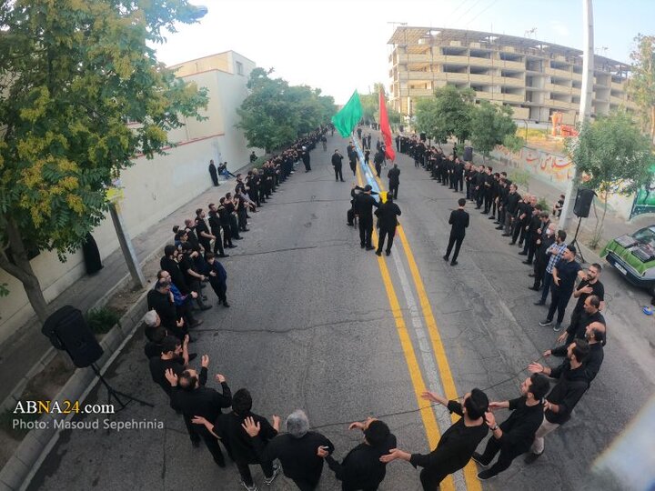 اجتماع هیئات حسینی شمال‌غرب شهر تبریز در روز تاسوعای حسینی