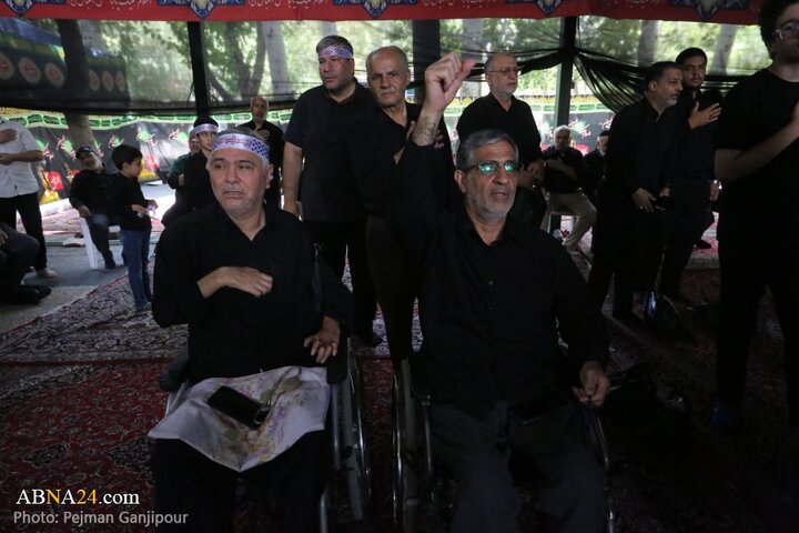 مراسم عزاداری ظهر تاسوعا در آسایشگاه جانبازان شهید مطهری اصفهان
