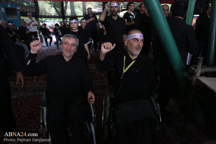 مراسم عزاداری ظهر تاسوعا در آسایشگاه جانبازان شهید مطهری اصفهان