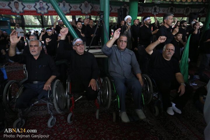 مراسم عزاداری ظهر تاسوعا در آسایشگاه جانبازان شهید مطهری اصفهان