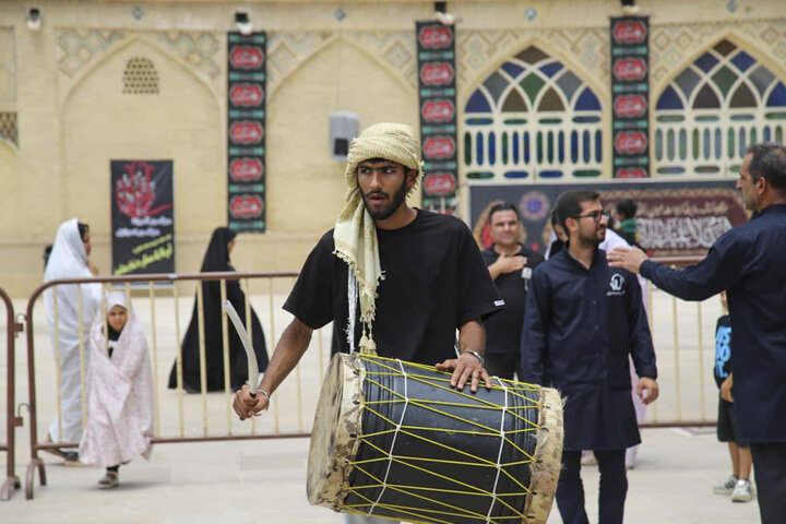 تصاویر| عزاداری هیئات مذهبی شیراز در جوار حرم مطهر سیدعلاالدین حسین(ع)