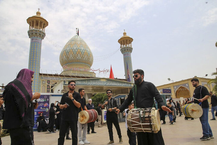 تصاویر| عزاداری هیئات مذهبی شیراز در جوار حرم مطهر سیدعلاالدین حسین(ع)