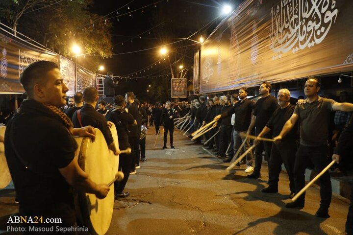 دهمین شب محرم در محله «آخر صائب» شهر تبریز