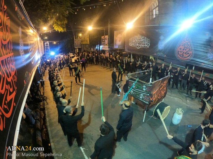 دهمین شب محرم در محله «آخر صائب» شهر تبریز