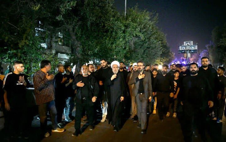 تصاویر| مراسم عزاداری هیئات مختلف شیراز در شب عاشورای حسینی