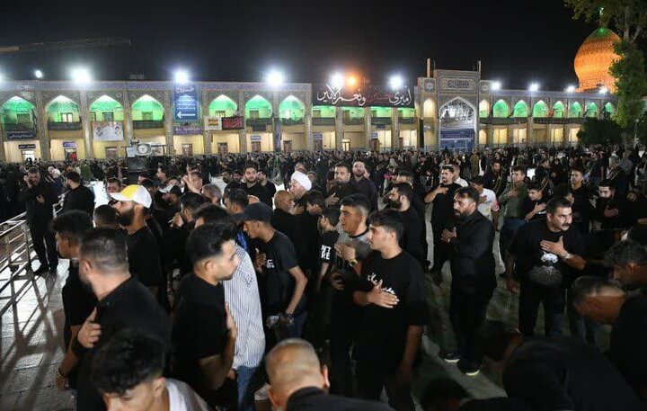 تصاویر| مراسم عزاداری هیئات مختلف شیراز در شب عاشورای حسینی