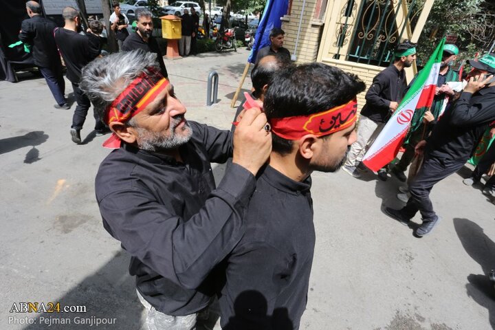 قافله عزا و حماسه هیئت «رزمندگان اسلام» اصفهان در روز عاشورای حسینی