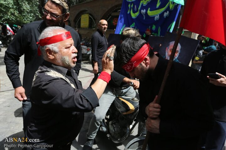 قافله عزا و حماسه هیئت «رزمندگان اسلام» اصفهان در روز عاشورای حسینی