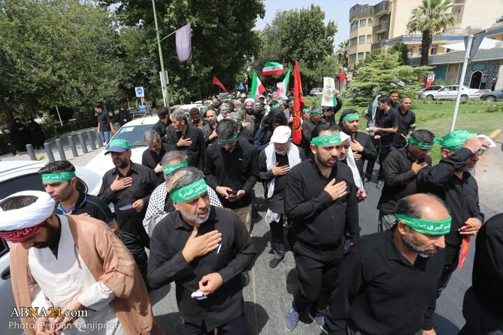 قافله عزا و حماسه هیئت «رزمندگان اسلام» اصفهان در روز عاشورای حسینی