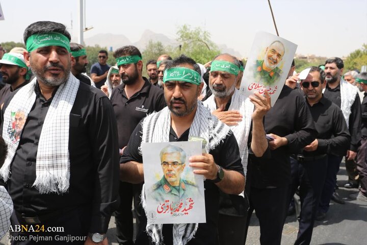 قافله عزا و حماسه هیئت «رزمندگان اسلام» اصفهان در روز عاشورای حسینی