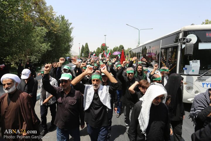 قافله عزا و حماسه هیئت «رزمندگان اسلام» اصفهان در روز عاشورای حسینی