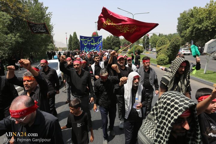 قافله عزا و حماسه هیئت «رزمندگان اسلام» اصفهان در روز عاشورای حسینی