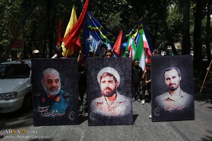 قافله عزا و حماسه هیئت «رزمندگان اسلام» اصفهان در روز عاشورای حسینی