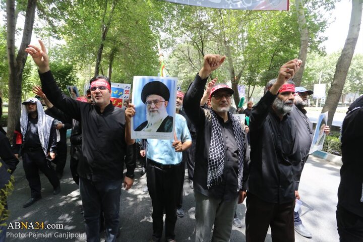 قافله عزا و حماسه هیئت «رزمندگان اسلام» اصفهان در روز عاشورای حسینی