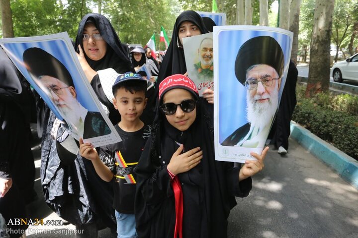 قافله عزا و حماسه هیئت «رزمندگان اسلام» اصفهان در روز عاشورای حسینی