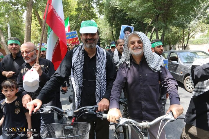 قافله عزا و حماسه هیئت «رزمندگان اسلام» اصفهان در روز عاشورای حسینی