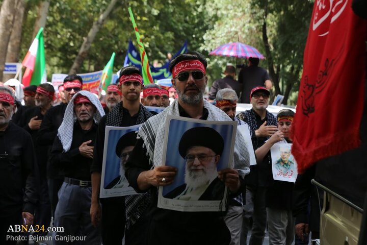 قافله عزا و حماسه هیئت «رزمندگان اسلام» اصفهان در روز عاشورای حسینی