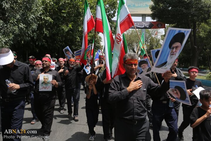 قافله عزا و حماسه هیئت «رزمندگان اسلام» اصفهان در روز عاشورای حسینی