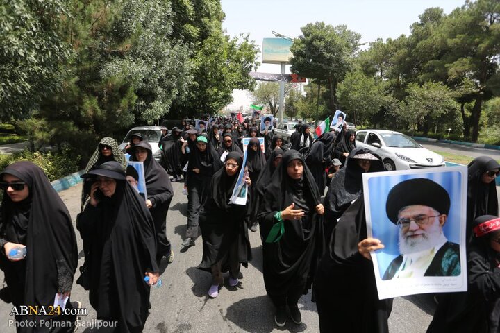 قافله عزا و حماسه هیئت «رزمندگان اسلام» اصفهان در روز عاشورای حسینی