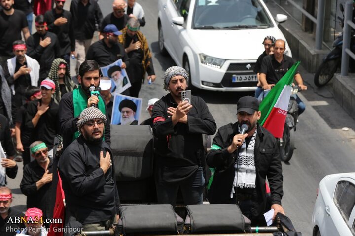 قافله عزا و حماسه هیئت «رزمندگان اسلام» اصفهان در روز عاشورای حسینی
