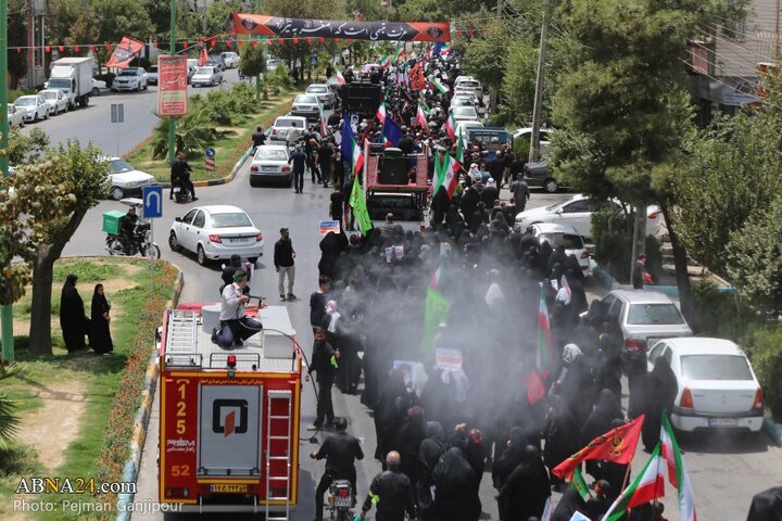 قافله عزا و حماسه هیئت «رزمندگان اسلام» اصفهان در روز عاشورای حسینی